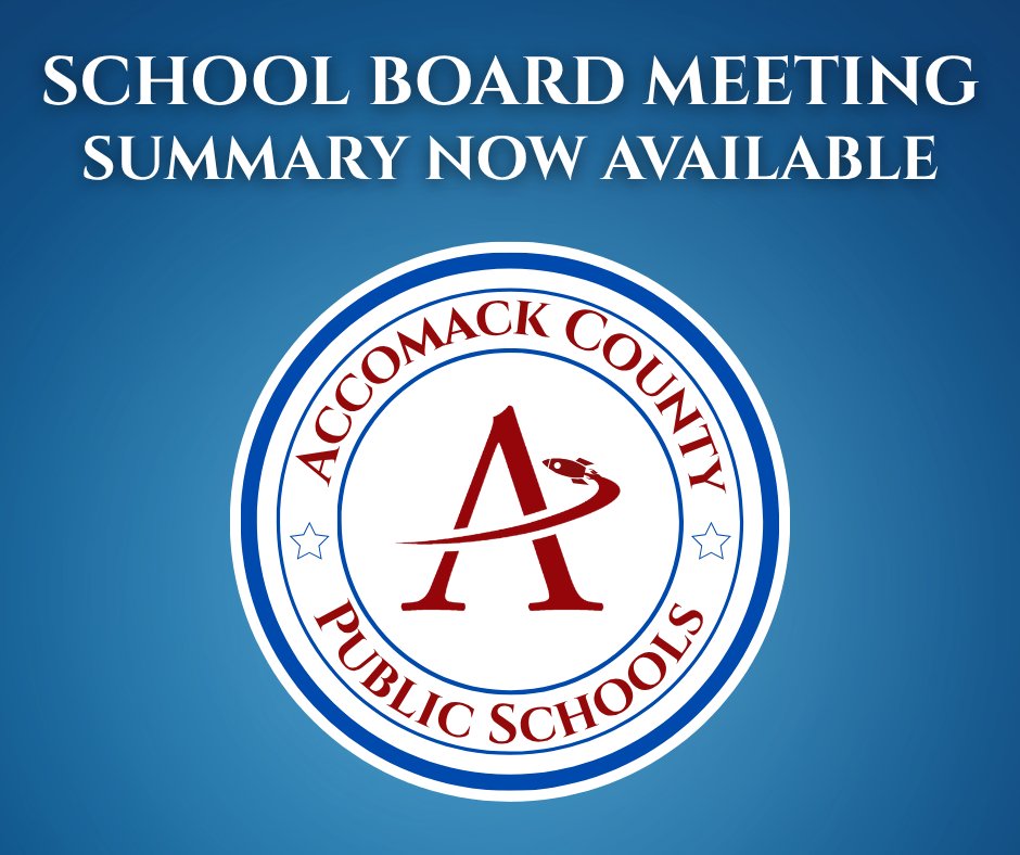 AccomackCounty's tweet photo. The meeting summary from tonight's Board meeting is now available ⬇️ 

https://t.co/Z4SfEIC22a https://t.co/qVrI9UlQ5h