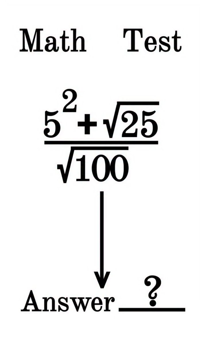 SolvingForZ's tweet photo. Math Test 😇 comment your answer 💯 

#math #mathematic https://t.co/VMCXKSG2Fb