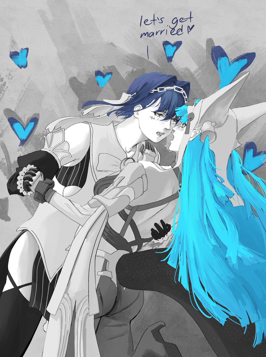 Myru263's tweet image. guys I think she's thinking of mariage 
#kronillust #ArknightsEndfield #Endfield