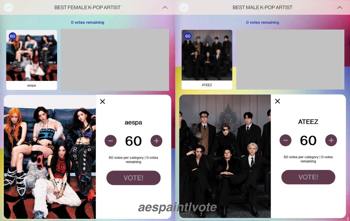 AESPA VOTING TEAM tweet media