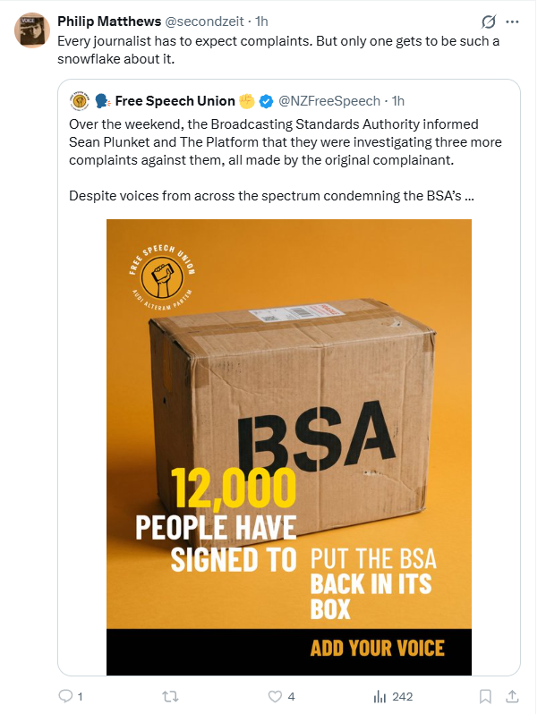 Dane_Giraud's tweet image. An unelected body of elites reviewing the *taste and decency* of your product prompted by the complaints of vexatious partisan cranks? Antiquated. Conservative even. But if @secondzeit wants to submit any of his work to me for review I will oblige him #FreeSpeech