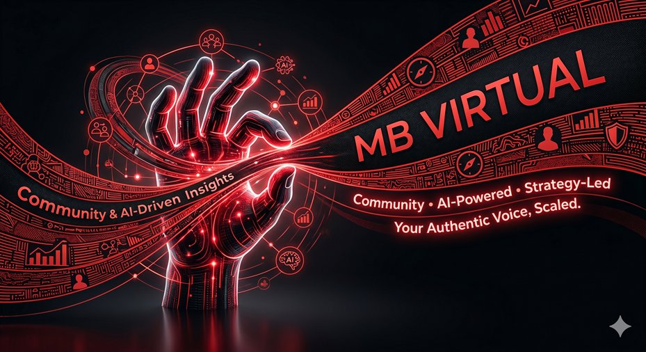 mbvirtual1's tweet image. Social media is shifting from scrolling to community. AI provides the insights, but human strategy delivers the growth. At MB Virtual, we bridge that gap—using precision tools to scale your authentic voice and build a loyal audience.

#MBVirtual  #DigitalMarketing #AIinMarketing