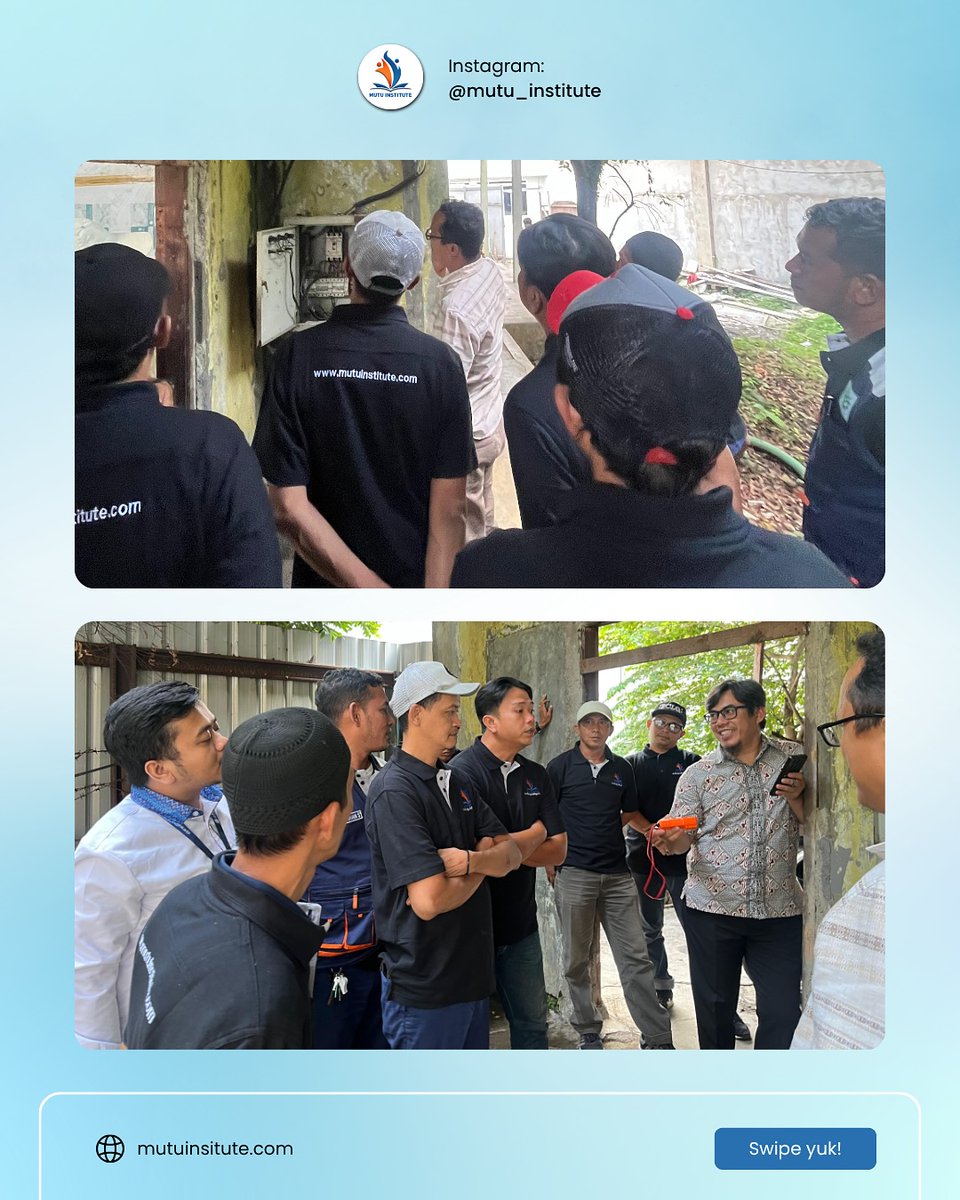 MutuInstitute's tweet image. Mutu Institute sukses menggelar In-House Training Teknisi Listrik 3 Phase bersama PT Transportasi Jakarta di Depok (22–23 September 2025).

Kegiatan ini memperkuat kompetensi teknisi untuk mendukung keandalan operasional &amp;amp; keselamatan kerja.

#Kelistrikan #Training