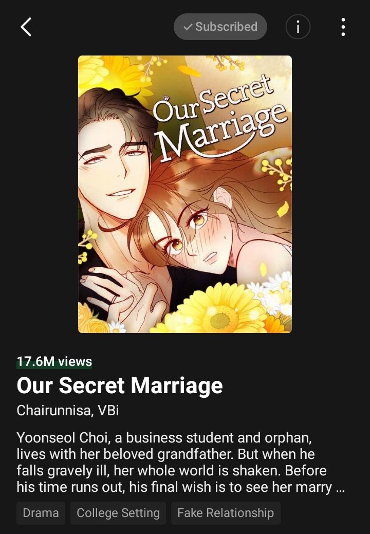 keshagrace501's tweet image. Kelan ba talaga to babalik? #OurSecretMarriage 

Reading #Our_Secret_Marriage made my day better.
webtoons.com/en/romance/our… #WEBTOON