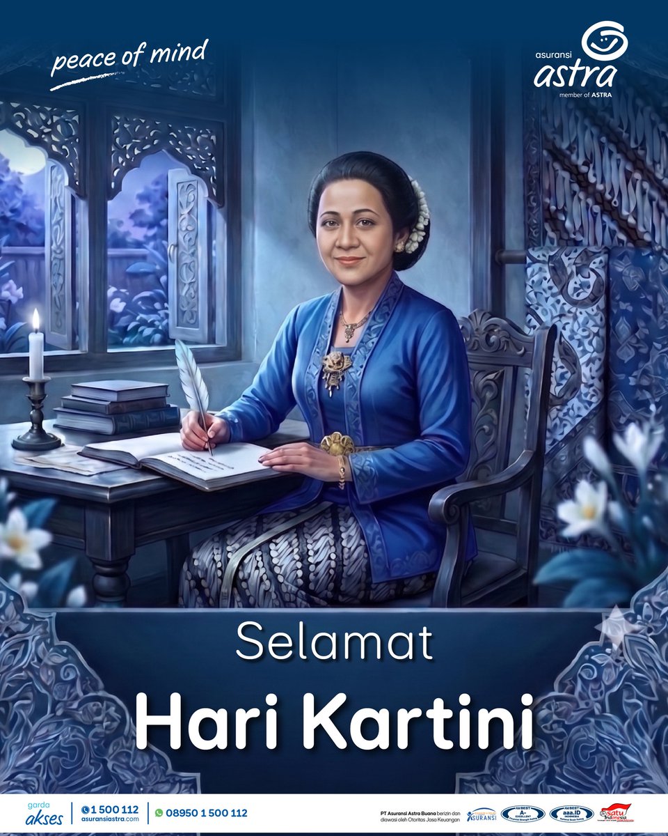 _AsuransiAstra's tweet image. Di balik setiap langkah perempuan hari ini, ada semangat yang terus hidup sejak dulu. Semangat Kartini tentang keberanian, harapan, dan perubahan. 🌸

Selamat Hari Kartini. 💙

#AsuransiAstra #PeaceOfMind #HariKartini