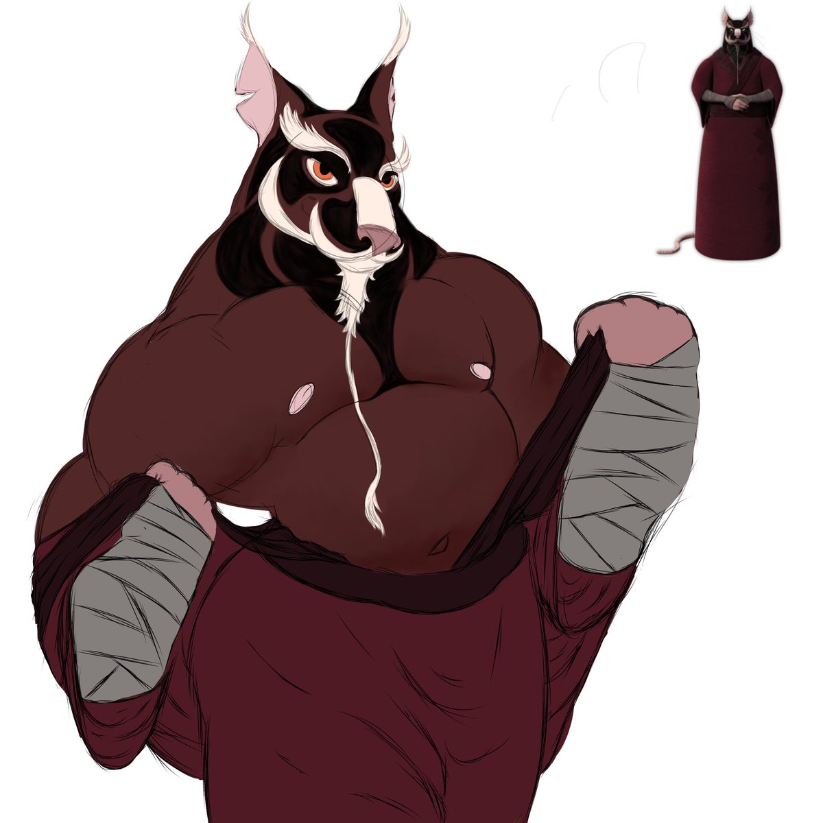 Seal_Bearrz's tweet image. Master splinter sketch
#furry #bara