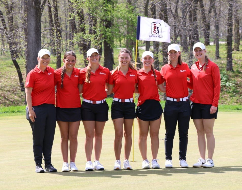 ISUwGolf's tweet photo. Redbirds climb 2 spots to finish 7th at the MVC Championship ⛳️

Congratulations Elise Fennell on receiving All-Conference!

Congratulations Dani Grace Schrock on an outstanding college career at ISU❤️ https://t.co/vMASJ58ac7