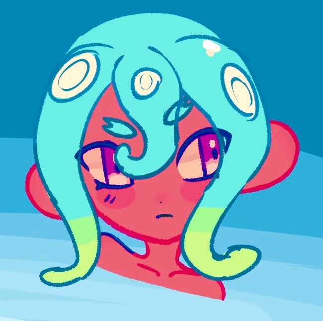 paraf1sh's tweet photo. I made this in like 5 minutes but I really like the bed head style that the octolings start out with #SplatoonRaiders https://t.co/ZN44f1QGoi