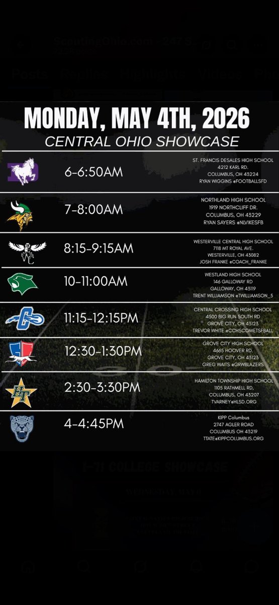 KJ_2027's tweet photo. Coaches, on May 4th come check me and my guys out at our showcase/combine. Less than 2 weeks away. We’re ready to work. 🏈💪🏾
@pouringpurple @FootballSFD @Mark__Porter @Bryan_Ault @JaredLuginbill @TylerStevens94 @Kstaff07 @MikeDaviesFit @TheCoachAucoin @PrepRedzoneOH https://t.co/QCxy3JawLc