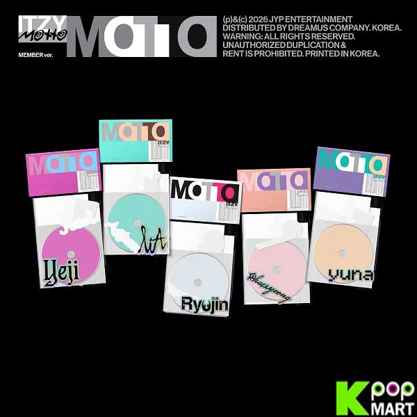 kpopmart's tweet image. ITZY - [Motto]  ✨

kpopmart.com/product-catego…

#ITZY #Motto #ITZY_Motto #official #kpop #kpopmart kpopmart.com