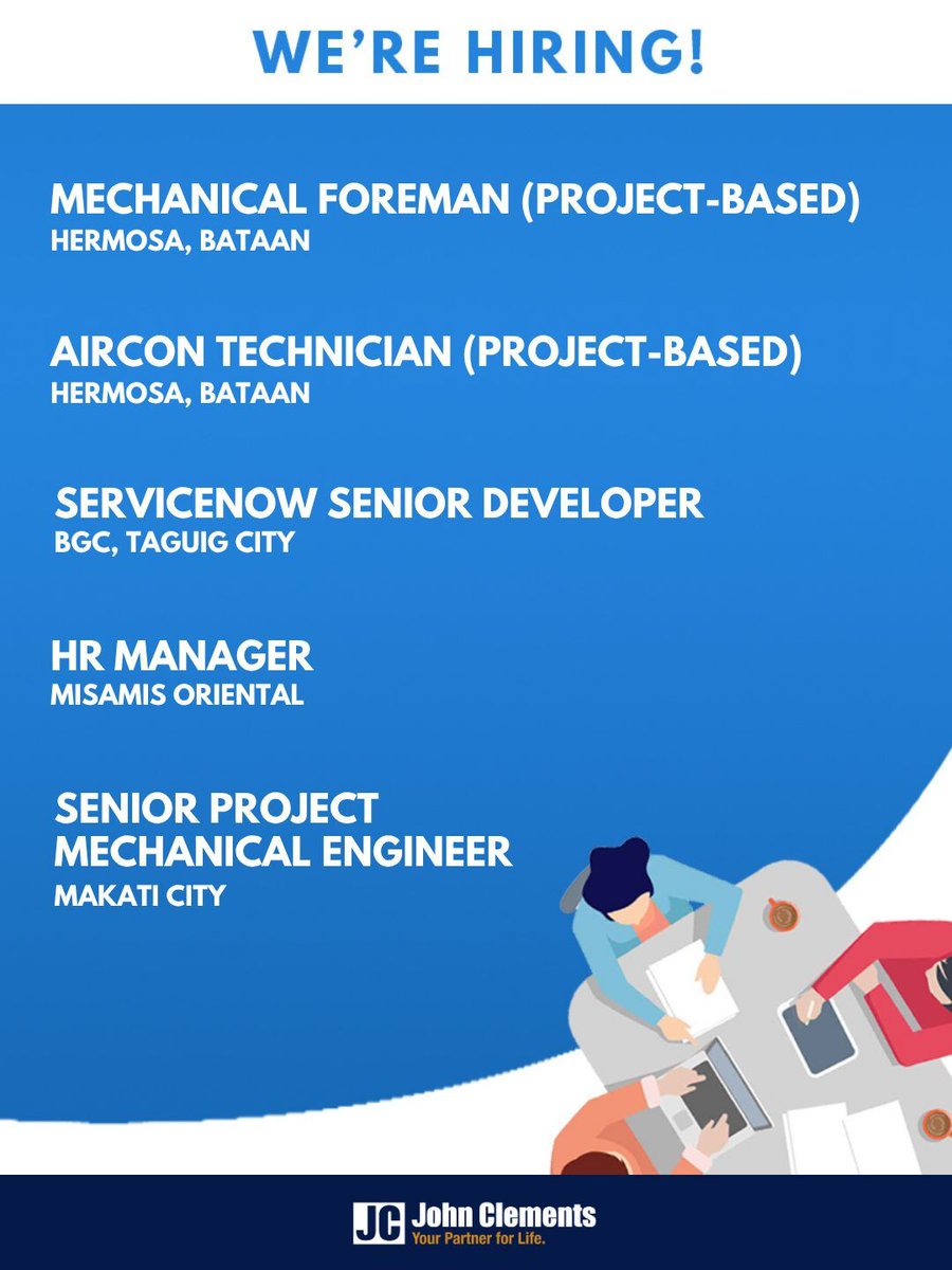 johnclementsph's tweet image. 🚨 𝐇𝐈𝐑𝐈𝐍𝐆 𝐀𝐋𝐄𝐑𝐓 🚨

Step into high-impact career opportunities across Metro Manila and nearby provinces! 💼✨

Discover Jobs in our Bio!

#HiringNow #JobOpening #JobAlert #CareerGrowth #ApplyNow #JobSearchPH