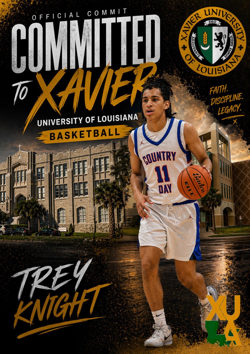 knight_tre88169's tweet image. Blessed to announce my commitment to Xavier University of Louisiana, Thank you to @CoachAJWMS for the opportunity. #AGTG @AllNOneSports1  Go Gold Rush @xulambb