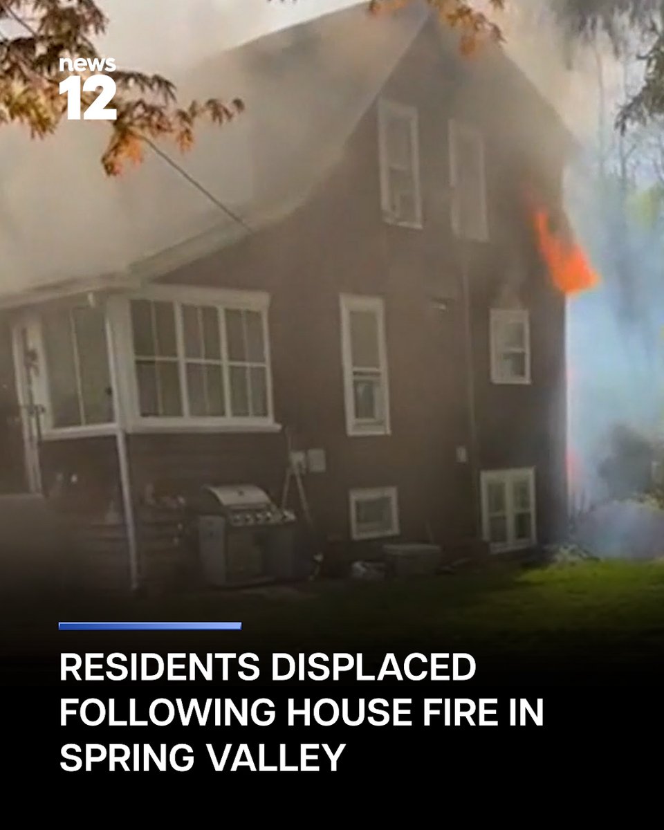 News12WC's tweet image. HOUSE FIRE: Crews responded to a fire on Buena Vista Avenue in Spring Valley.

#News12 #SpringValley #EmergencyResponders #Fire

bit.ly/41S6XIS