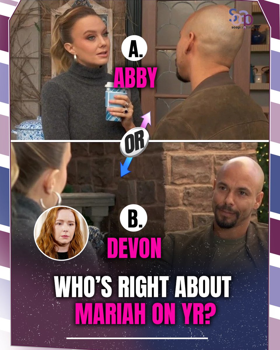 soapcentral's tweet image. Drop your opinions below! ⬇️🗯
#TheYoungAndTheRestless #YR