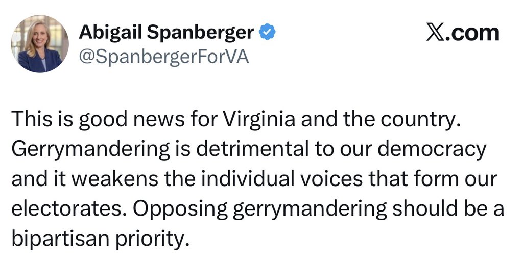 <a href="/GovernorVA/">Governor Abigail Spanberger</a> Abigail Spanberger disagrees with this…

Wait, that’s you! 🤡