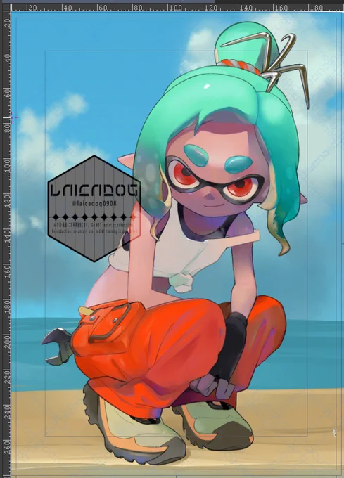 メカニックちゃん ちょきちょき後とはね