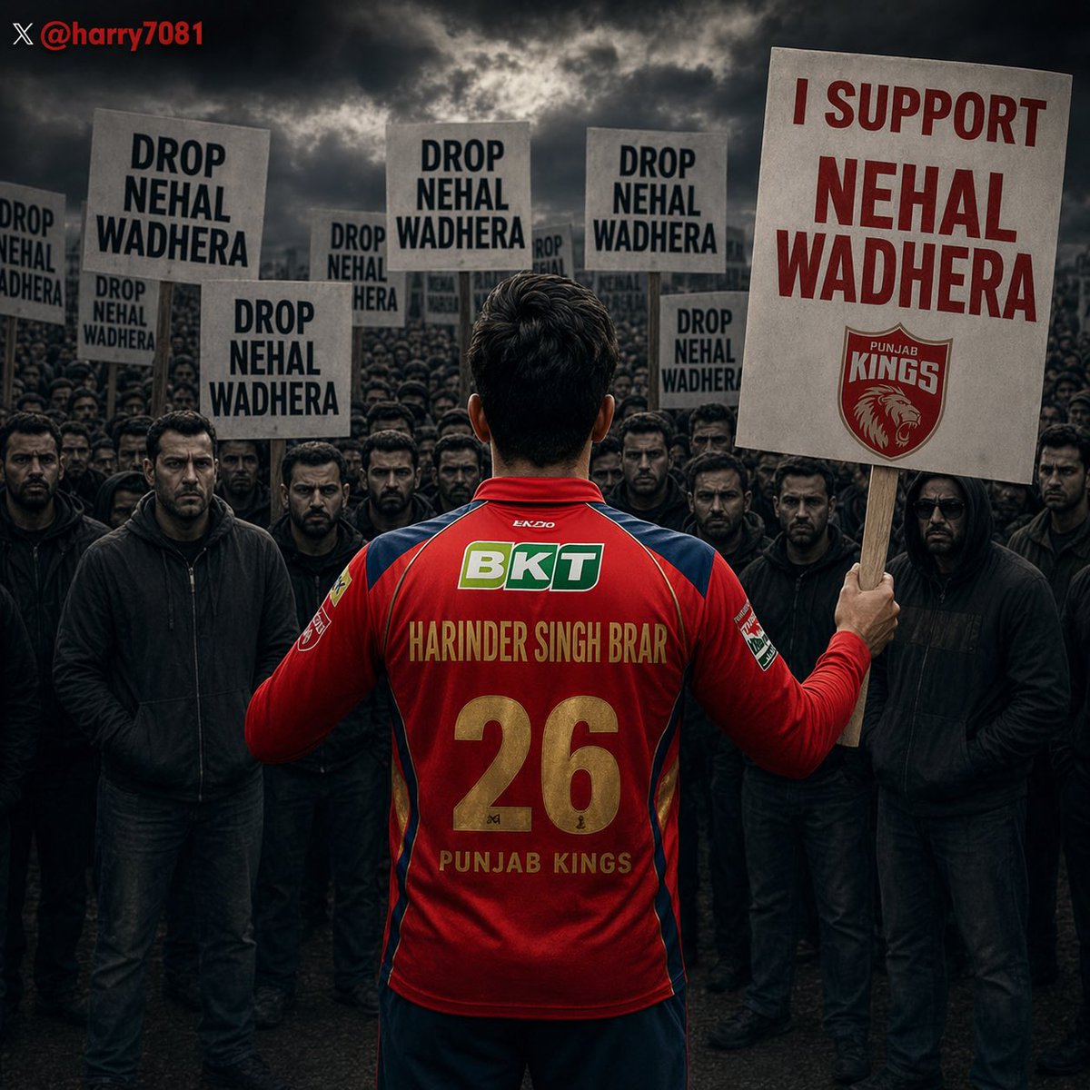 I know you're a match winner who will prove them all wrong. 🏏💪

 #NehalWadhera #PunjabKings #SaddaPunjab #PBKS #punjab #shreyasiyer