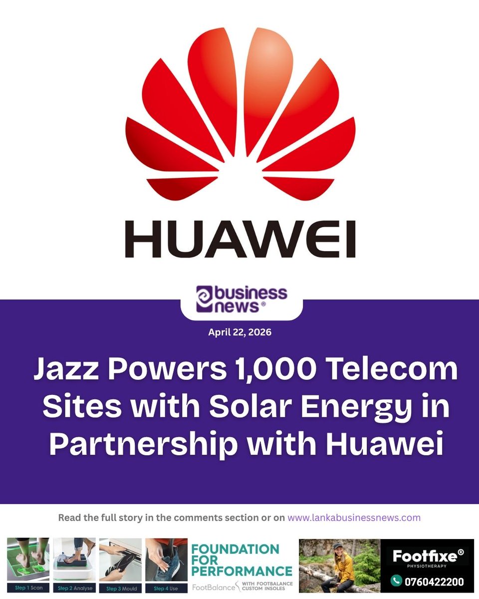 lbnbusinessnews's tweet image. Jazz Powers 1,000 Telecom Sites with Solar Energy in Partnership with Huawei
#Jazz #Telecom #Solar #Huawei