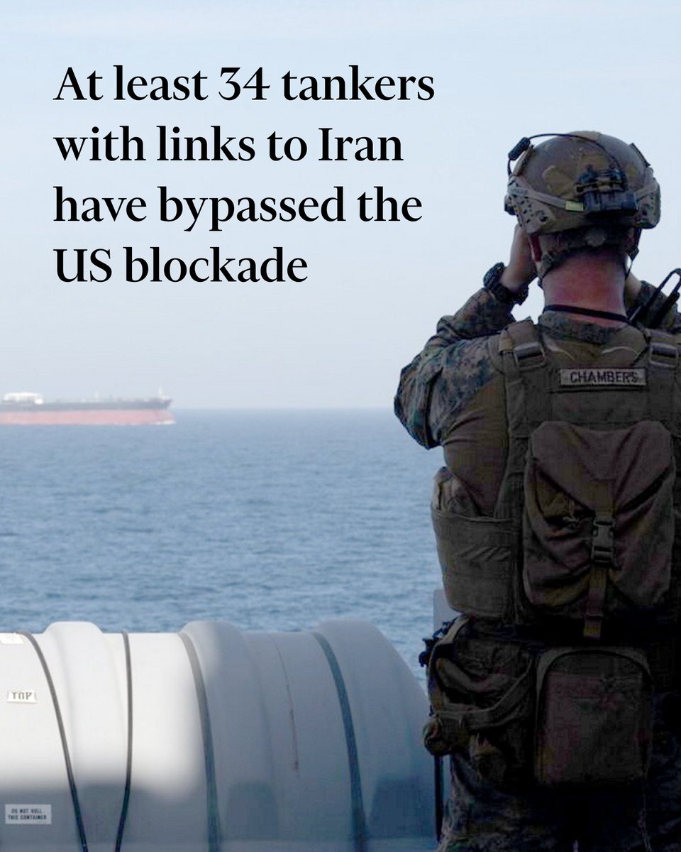 Good morning, Asia. While you were sleeping, one of our most-read stories reported that dozens of ships have managed to circumvent the blockade since it began — despite Donald Trump declaring it a ‘tremendous success’. ft.trib.al/uIGI0Yn