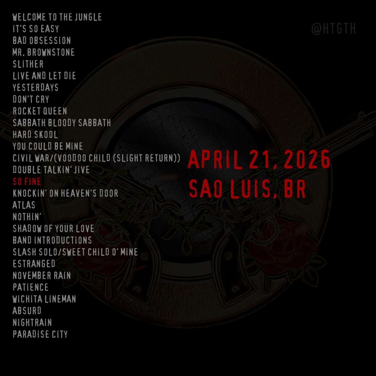 HTGTH - a Guns N' Roses fan site tweet media