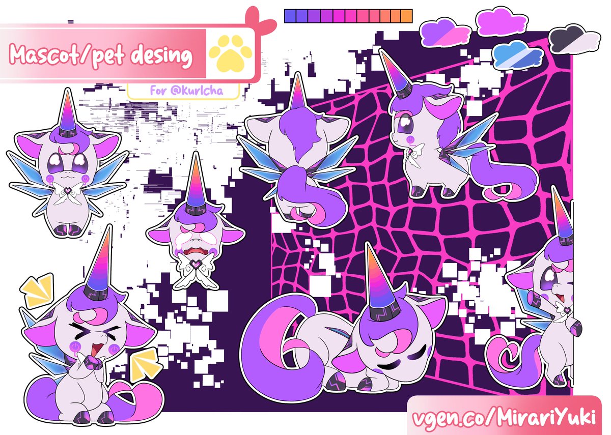 ╭┈┈┈ • ┈┈ ୨୧ ┈┈ • ┈┈┈╮ 
Vtuber Mascot design
commission for <a href="/kur1cha/">Callamino</a>
╰┈┈┈ • ┈┈ ୨୧ ┈┈ • ┈┈┈╯ 

#VGen #VGenComm