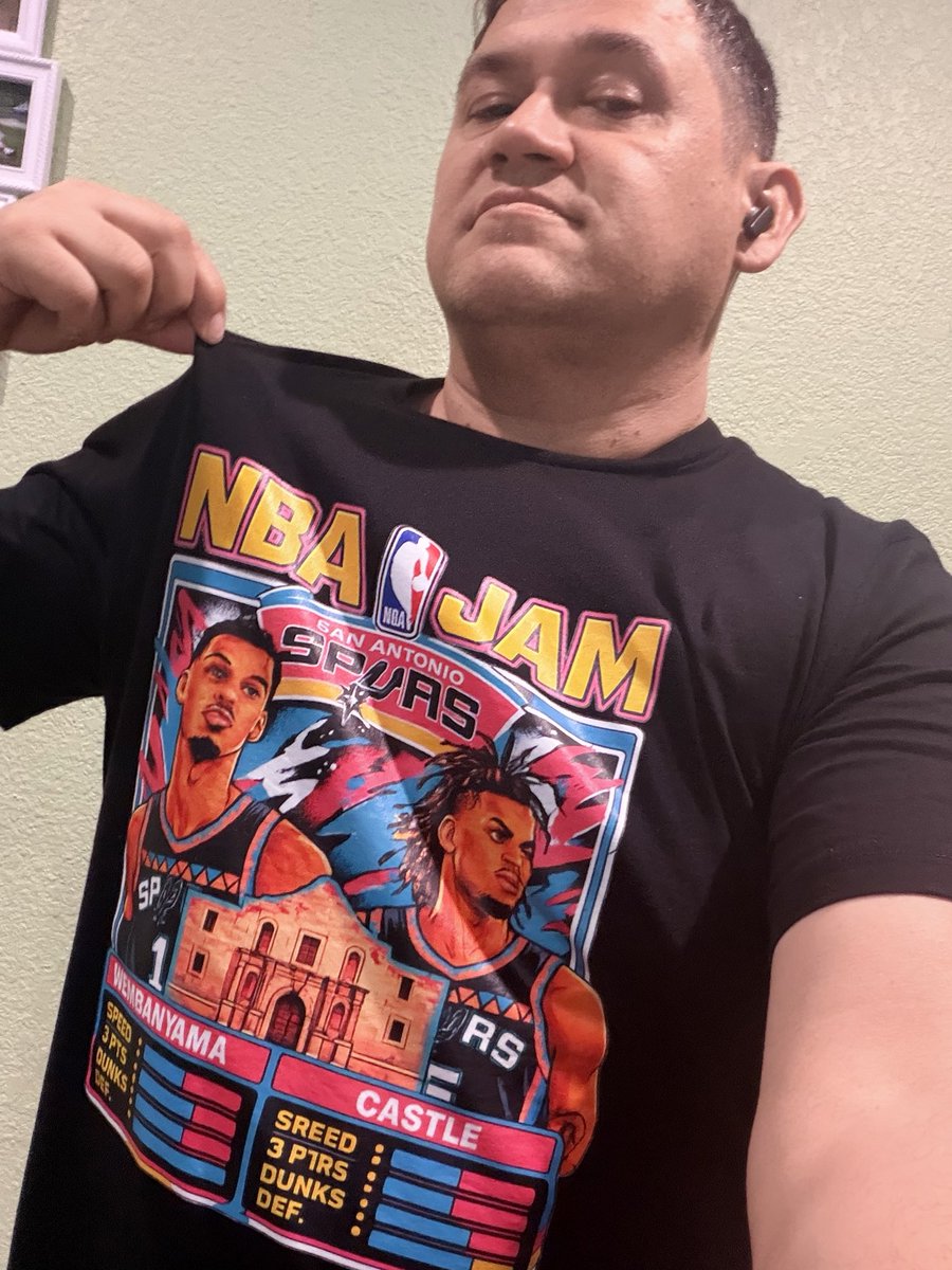 daLionTamer's tweet photo. @TSRsports50 I blame myself for Wemby getting hurt, it’s this shirt cursed but bad ass ! https://t.co/Z9B4VUCUQ3