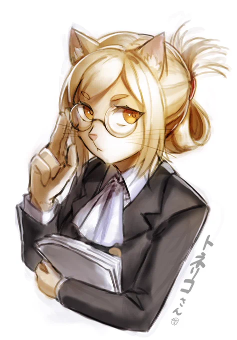 ヒトナー連載おめでとうございます!!(前に描いたトネリコさん)