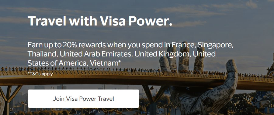 ccg33k's tweet image. 20% Bonus Rewards on your International Spends X VISA !!

PLUS Credit Card Rewards upto 9% + milestones !

How ? -  Visa "Power Travel" Offer ✈️

👉 0.5% base reward on all eligible international spends

👉 Additional 10% bonus on:
✅ Tap-to-Pay (Google Pay / Samsung Pay) 👈 Best