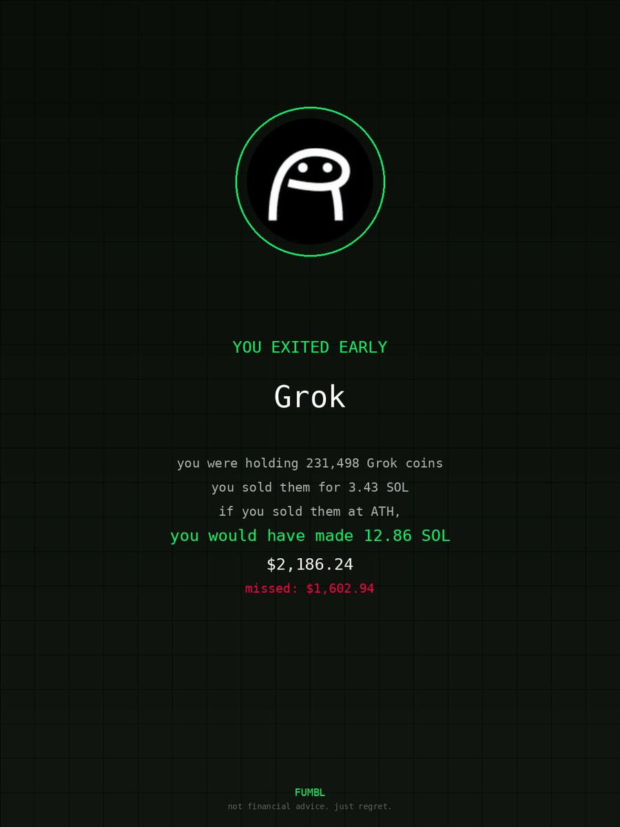 iksLurpee's tweet image. just checked fumbledbags.com bro actually coulda had a fat bag on $Grok 

3bDsHfGgR5MqKqgfZzLMfP8AAne5Qh7ua8vjTAk18i16
#metamask 
#magazines