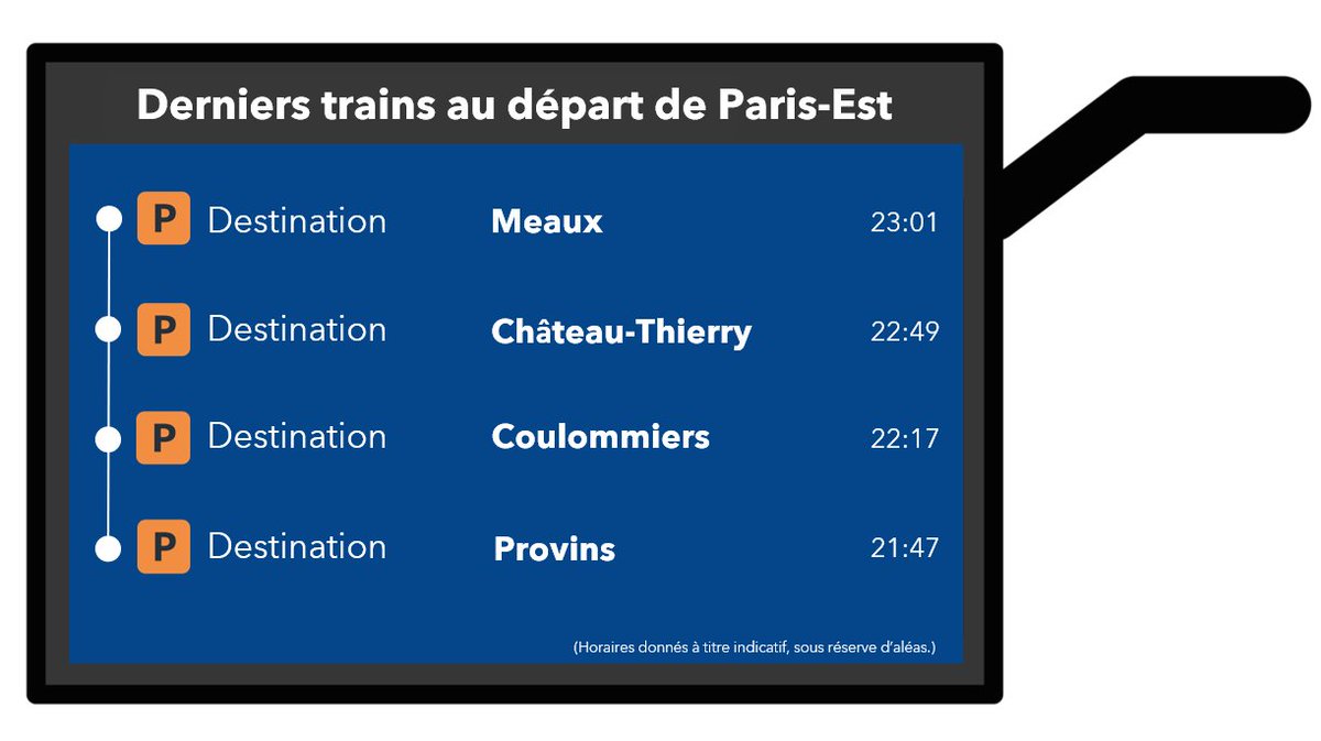 LIGNEP_SNCF's tweet image. 🚧#InfoTravaux #LigneP #Weekend 🚧 1/3

🗓️Samedi 25 avril 2026.

ℹ️Derniers trains en soirée.⬇️