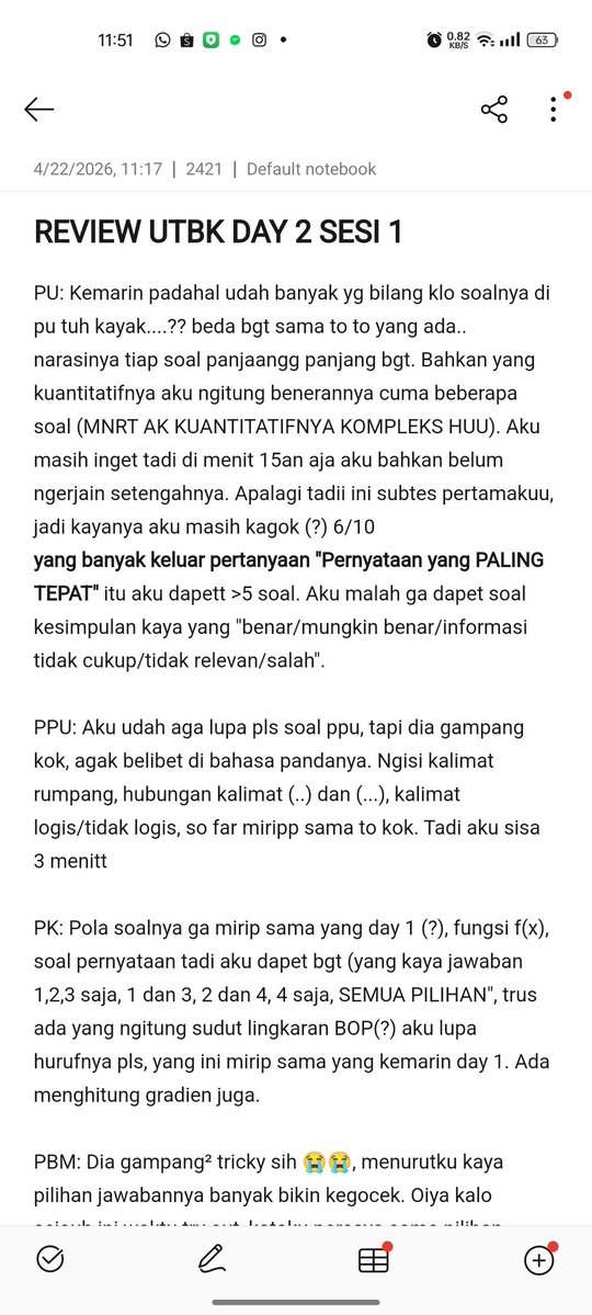 fairyvergoove's tweet image. REVIEW UTBK DAY 2 SESI 1 

#SNBT2026 #UTBK #DAY2

klo ada yang kurang, bisa tambahin guys ini aku seingetnya aja ya =)