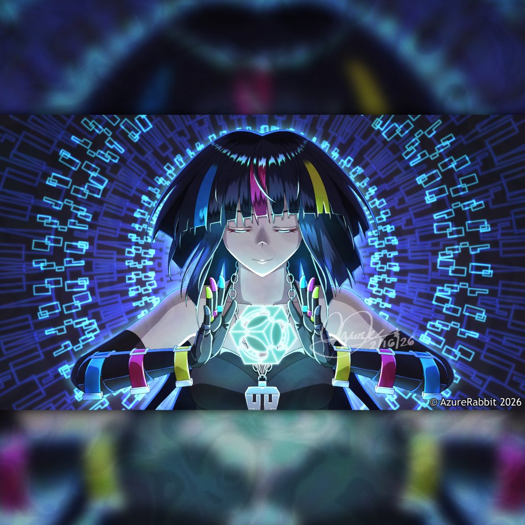 AzureRabbitVT's tweet photo. Date: 2026-02-16
"UNKNOWN's Awakening"
Long story, short. I went on hiatus for a year &amp; I had to focus on our family restaurant. Supposedly, it's for our guild banner in Dragon Raja, but I quit that game a long time ago lmao XD

#ocart #originalcharacter #digitalart #animeart https://t.co/YKTGlaf4M9