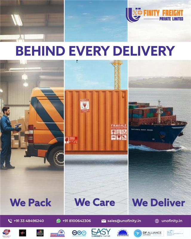 unofinity's tweet image. Behind every successful delivery is a team that handles your cargo with responsibility and care. From careful packing to smooth transportation, every step matters. 

#cargoservice #logisticsservices #freightforwarding #shippingservices #transportservices #unofinityfreight