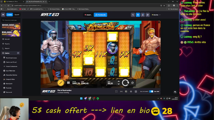 al4nito's tweet photo. Retrait 2300€ ce soir 🥰 screen des plus grosse win d'hier et ce soir 

Pour les 5$ cash offert et participer au sessions ---> https://t.co/kCrY6UUESK https://t.co/mAxQ747QMi