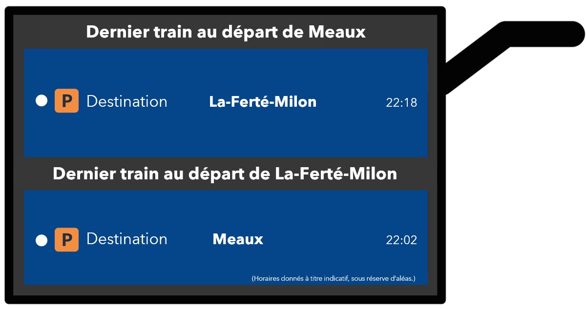LIGNEP_SNCF's tweet image. 🚧#InfoTravaux #LigneP #Weekend 🚧 1/3

🗓️Samedi 25 avril 2026.

ℹ️Derniers trains en soirée.⬇️