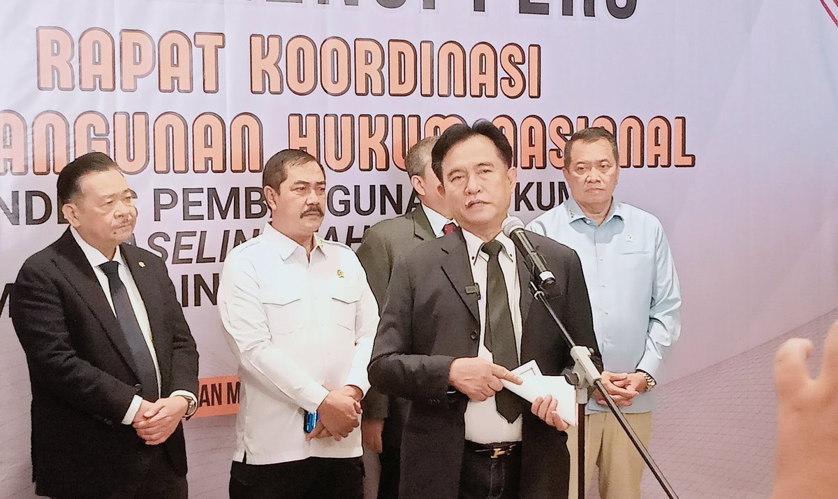 Yusril Tekankan Sinkronisasi Regulasi dalam Rakornas Pembangunan Hukum 2026 indonesiajurnalis.com/yusril-tekanka…