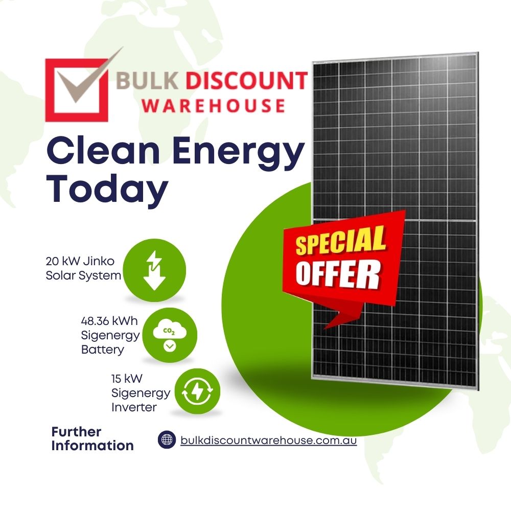 DiscountBulk's tweet image. ⚡🏡 20kW Solar + AI System 🔋
🔹 20kW Panels ☀️
🔹 48.36kWh Battery 🔋
🔹 15kW Inverter ⚡
⚡ AI smart | Instant backup bulkdiscountwarehouse.com.au
#SolarPower #CleanEnergy #SmartEnergy