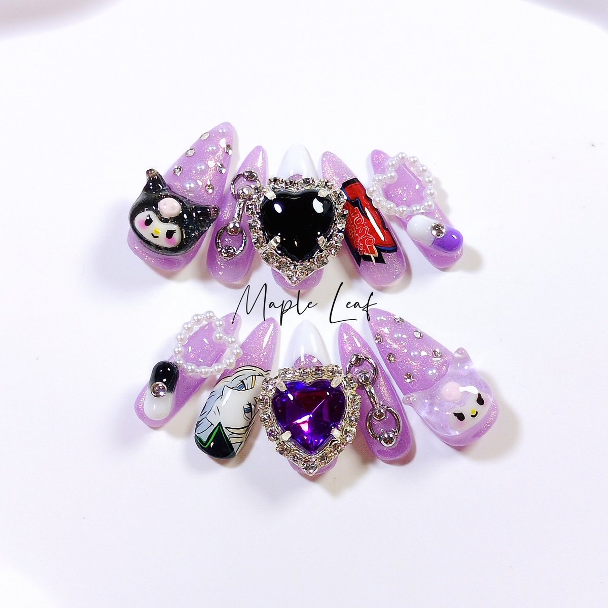 𝑴𝒂𝒑𝒍𝒆 𝑳𝒆𝒂𝒇 .ネイルチップ販売 tweet media