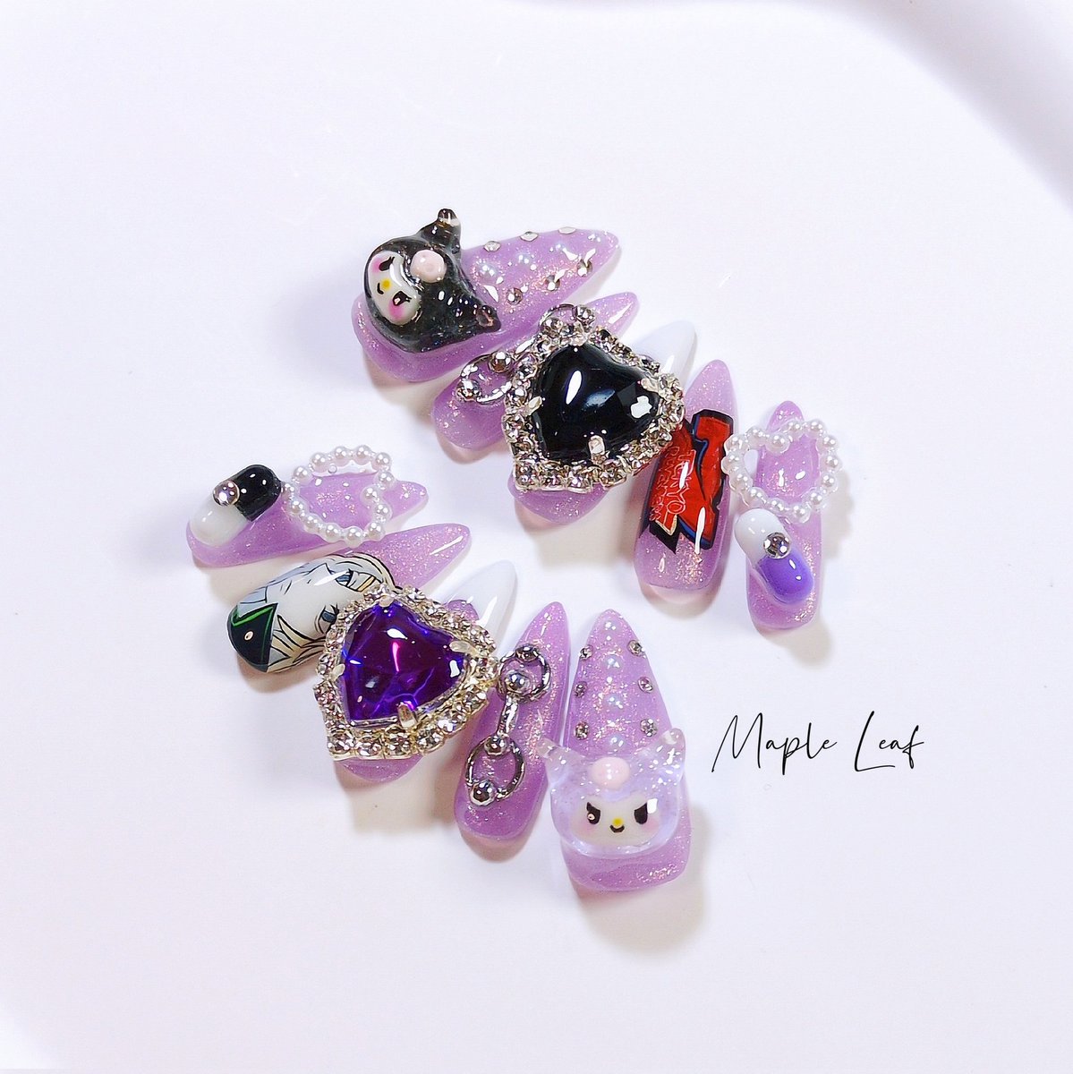 𝑴𝒂𝒑𝒍𝒆 𝑳𝒆𝒂𝒇 .ネイルチップ販売 tweet media