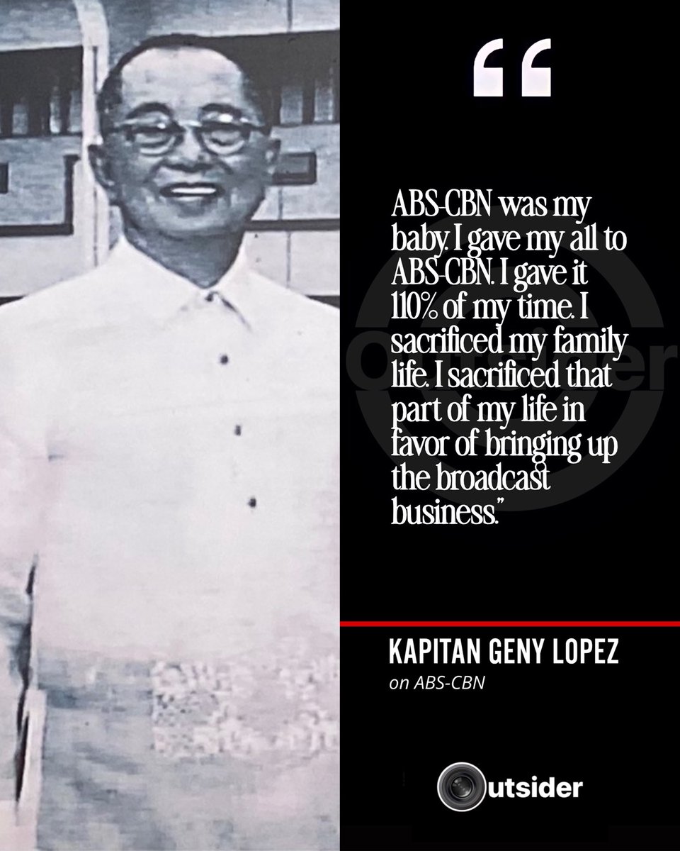 kpmlyaoutsider's tweet image. “𝐀𝐁𝐒-𝐂𝐁𝐍 always has been and always will be ‘in the service of the Filipino.’” – 𝑲𝒂𝒑𝒊𝒕𝒂𝒏 𝑮𝒆𝒏𝒚 𝑳𝒐𝒑𝒆𝒛 ❤️💚💙

#ABSCBN #LabanKapamilya #KapamilyaForever