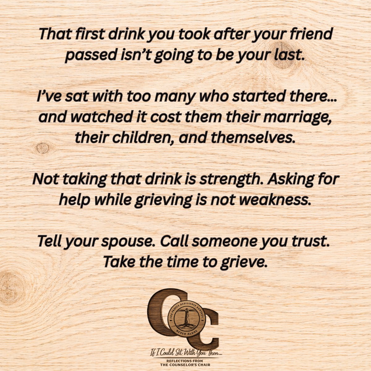 thefrp's tweet photo. f I Could Sit With You Then...Reflections From the Counselor's Chair. Grief is cycle that you have to go through. Let yourself take the time. #Reflections #Counseling #TheCounselorsChair #TheFamilyResilienceProject #TheFRP #NeverAlone https://t.co/3cvvhGQ1z7