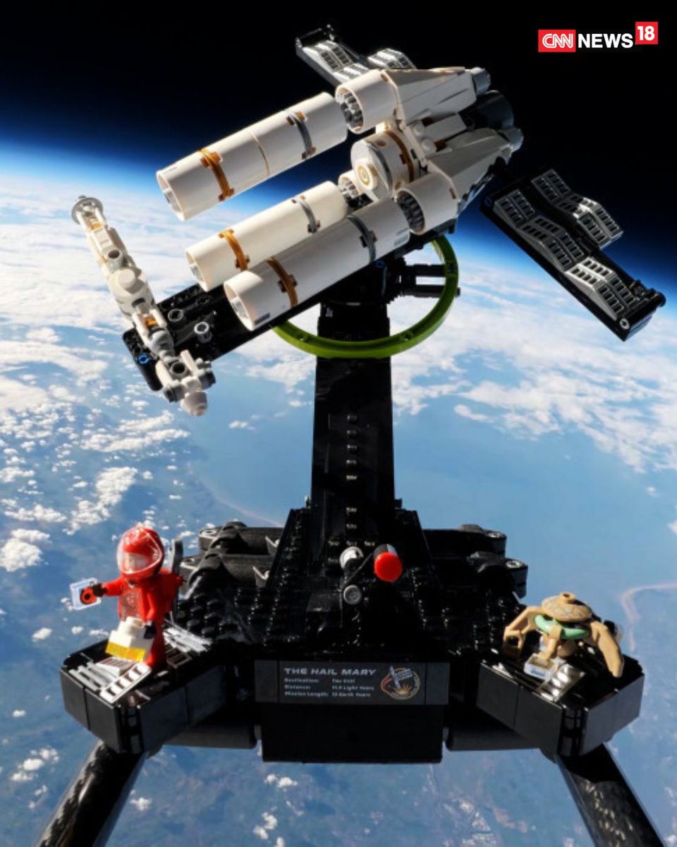 CNNnews18's tweet image. 'Project Hail Mary' sets Guinness World Record with near-space LEGO launch

#hollywood #guinnessworldrecord #space #projecthailmary #ryangoslin