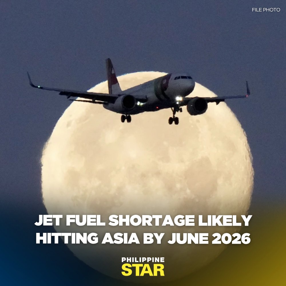 PhilippineStar's tweet photo. Things are looking bleak for Asian carriers as a jet fuel shortage may likely hit the aviation industry by June, leading to more flight cancellations, according to experts. https://t.co/I7cbA6cQHl https://t.co/picpVkpdsL