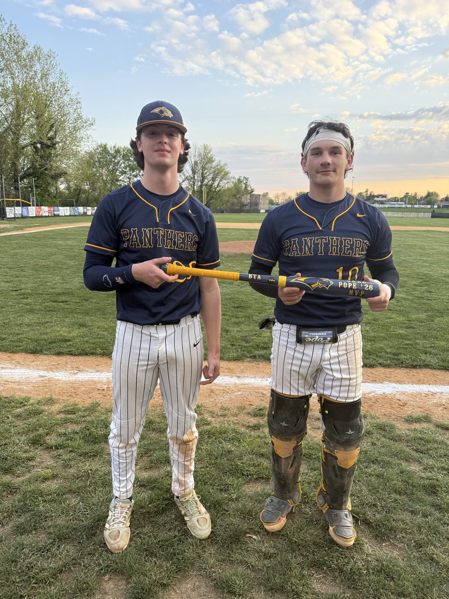 PJPHSBaseball's tweet photo. PJP (12) Bonner (11) 8inn

Blose (27) drives in winning run on a 1B in T8. 

Panthers pound out 17 hits lead by Witter (27) who went 4-5 with 2 2B. Gross (27) closes with 9K in the last 3.2 innings of the game. 

Buckley (27) 3h,3rbi,2r
Tindall (27) 3h,1r
Desanto (27) 2h,2r https://t.co/ecxpjeuFQT