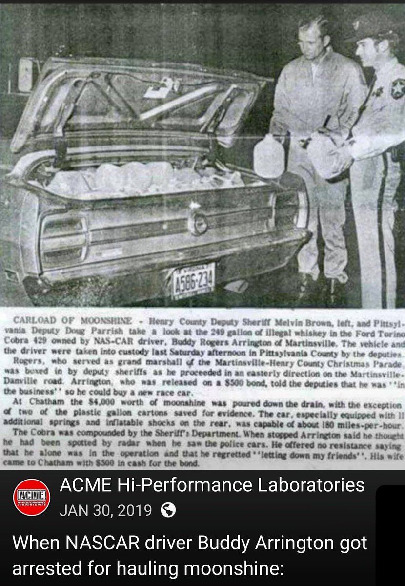 ASweethardt's tweet image. @TimSmithSpirits what happen to the run of #moonshine Tim was going to run for #JoeyArrington record speed attempt to honor his dad that was caught running shine in Virginia??
Or was that another go no where plot??🤔