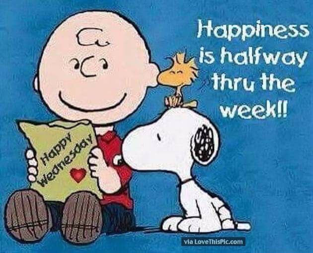 snoopyandfrien6's tweet photo. Happiness is
halfway thru 
the week! https://t.co/KpVQxDUOyq