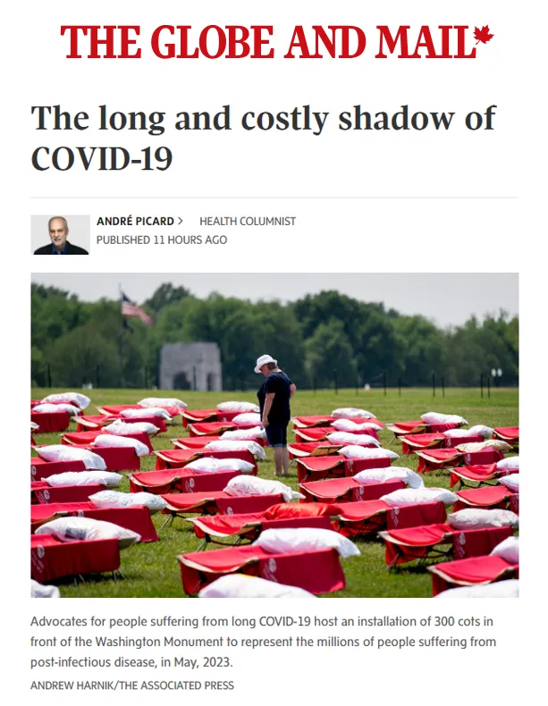"An estimated 400 million people in the world have suffered from long COVID since the pandemic began" 

"Long COVID has a health system and economic impact that is similar to stroke or multiple sclerosis, but has not sparked the same response"

Source: archive.md/JWmlM