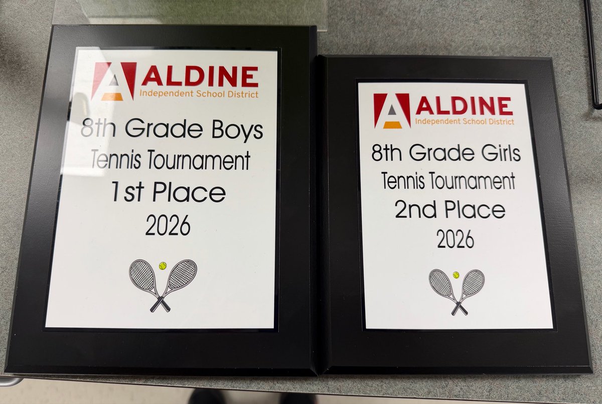 BakerDana2424's tweet photo. Congratulations to @StovallSports Tennis teams for working hard and earning 1st and 2nd place at District  @StovallMS_AISD  #AldineStory https://t.co/W3Hk0qdShs