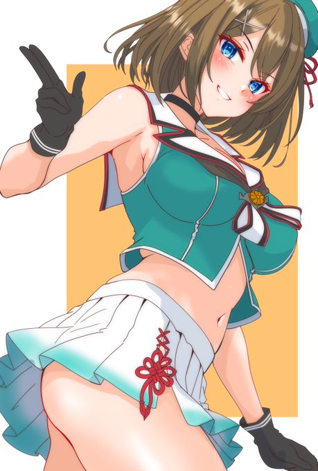 ちょっと早めのお昼の再掲
摩耶さまカッコ可愛い! 