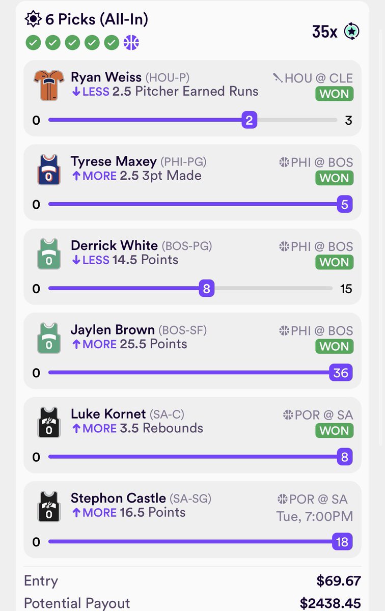 Genuinely mean it when I say <a href="/UpsideTools/">Upside Tools</a> has changed my life.

Thank you <a href="/thomasjordaniv/">TJ Jordan</a> <a href="/PlusEV/">Matt Downs</a> <a href="/DataWiseBets/">DataWise</a>